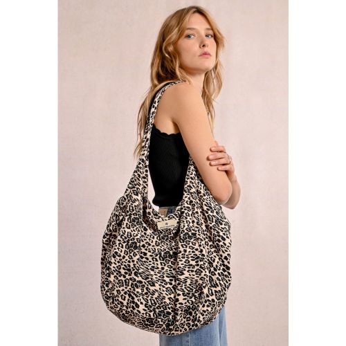 Sac cabas souple, imprimé léopard - MOLLY BRACKEN - Modalova