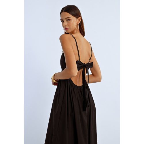 Robe longue à volant - LILI SIDONIO - Modalova