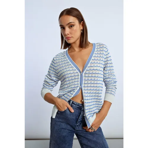 Gilet rayé oversize - LILI SIDONIO - Modalova