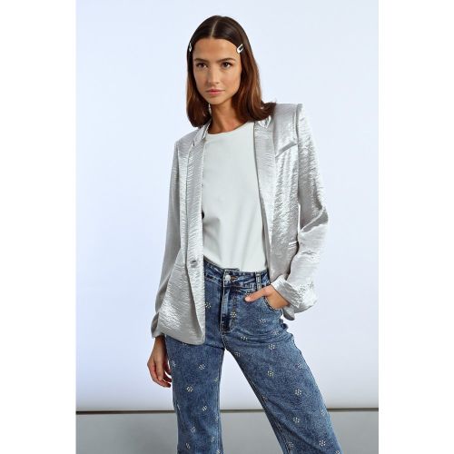 Blazer droit satiné - LILI SIDONIO - Modalova