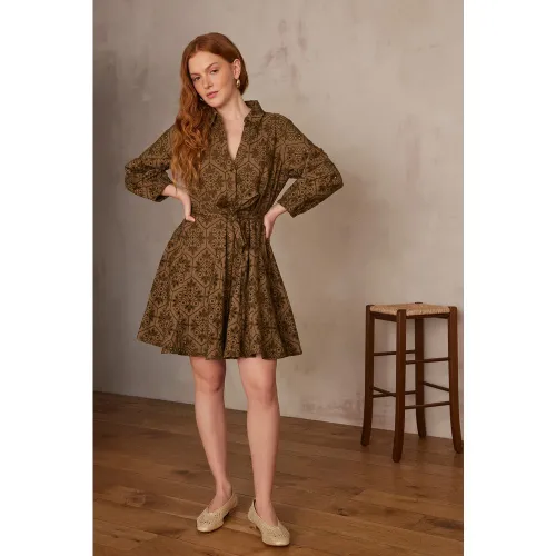 Robe lise brodée en coton taille 34 - Maison 123 - Modalova