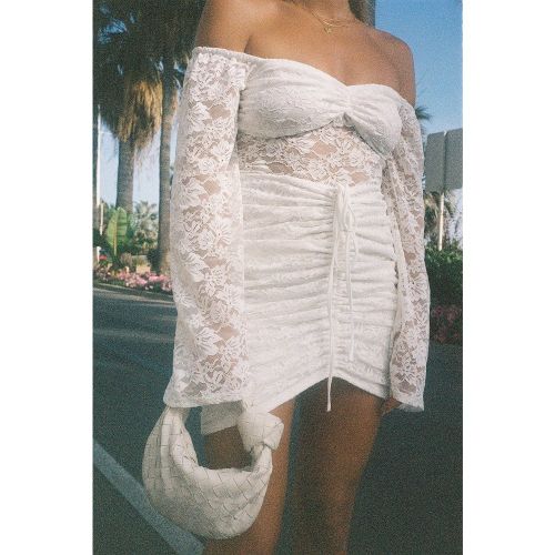Robe mini à épaules dénudées - White - Lojsan Wallin x NA-KD - Modalova