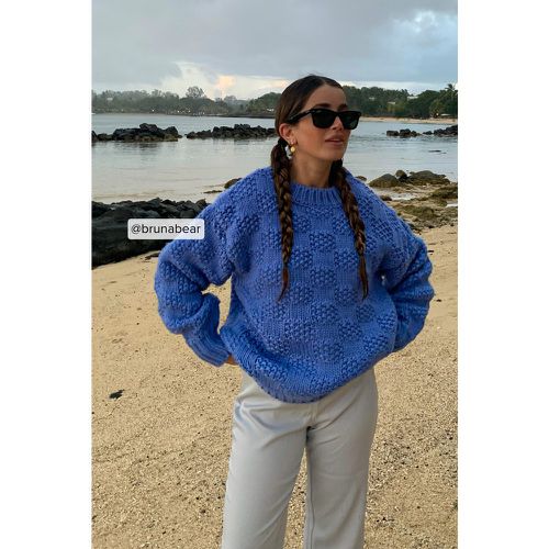 Pull maille oversize - Blue - Curated Styles - Modalova