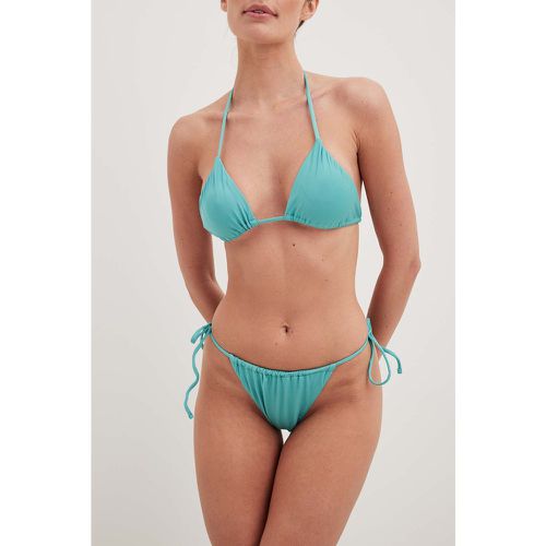 Bas de bikini noué sur le côté - Blue - NA-KD Swimwear - Modalova