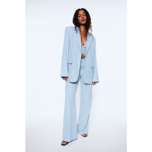 Flared Suit Trousers - Blue - Lojsan Wallin x NA-KD - Modalova