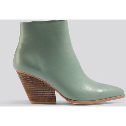 Western Heel Pointy Boots - Green - NA-KD Shoes - Modalova