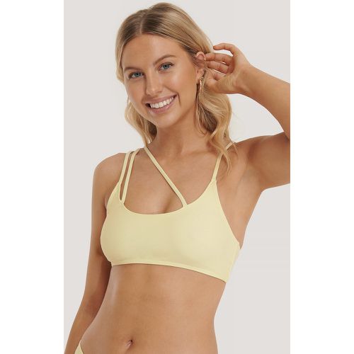 Haut De Bikini À Bretelles Asymétriques - Yellow - NA-KD Swimwear - Modalova