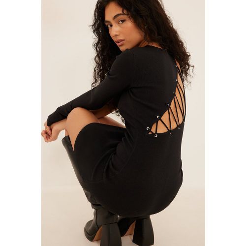 Robe à une manche - Black - Cleo Kinnaman x NA-KD - Modalova