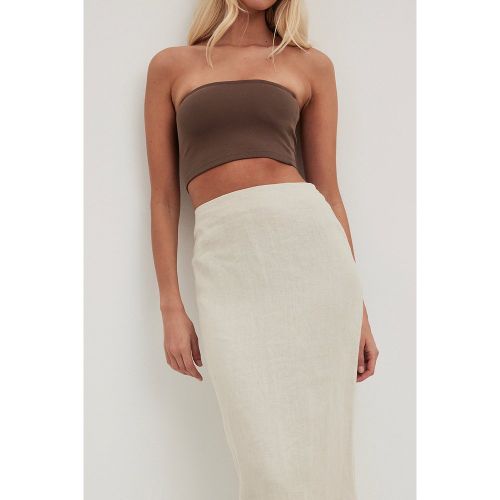 Top bandeau court - Brown - NA-KD Basic - Modalova