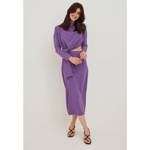 Robe portefeuille mi-longue à découpes - Purple - NA-KD Trend - Modalova