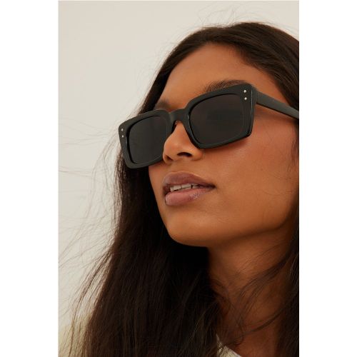 Lunettes De Soleil Rectangulaires - Black - NA-KD Accessories - Modalova