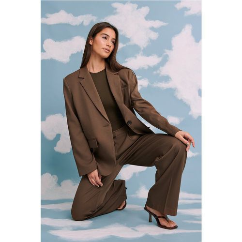 Pantalon de costume - Brown - NA-KD Classic - Modalova