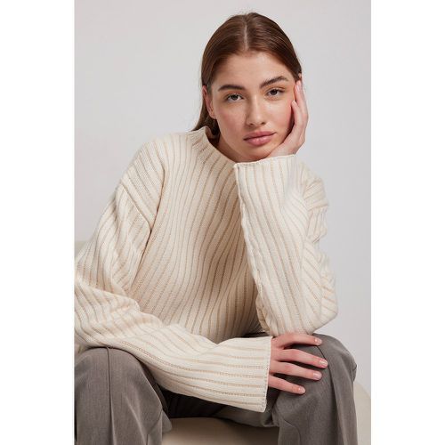 Pull en tricot côtelé - Offwhite - Sofi Fahrman x NA-KD - Modalova