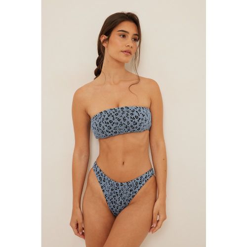 Culotte de bikini taille échancrée - Leopard - NA-KD Swimwear - Modalova