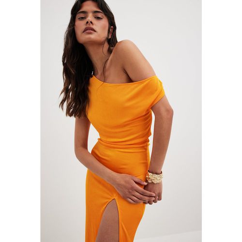 Slip Shoulder High Slit Dress - Orange - Josefine HJ x NA-KD - Modalova