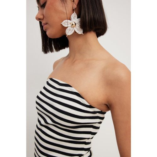 Haut tube à rayures - Black,Stripe - NA-KD Basic - Modalova