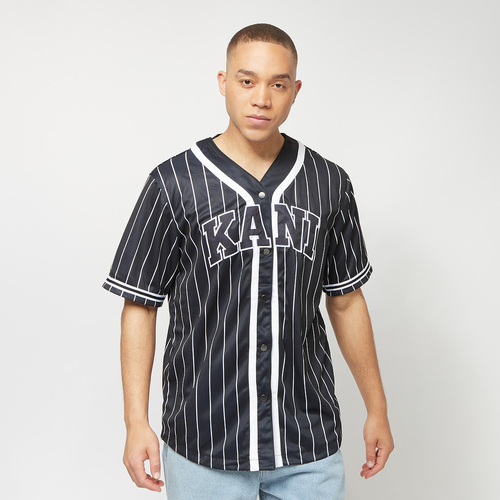 Serif Pinstripe Baseball Shirt, , Apparel, black/white, taille: S - Karl Kani - Modalova