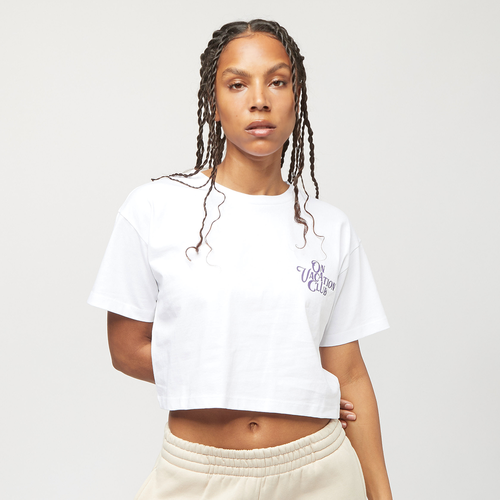 Calligraphy Cropped Top -, T-shirts, Vêtements, white, Taille: L, tailles disponibles:L - On Vacation - Modalova