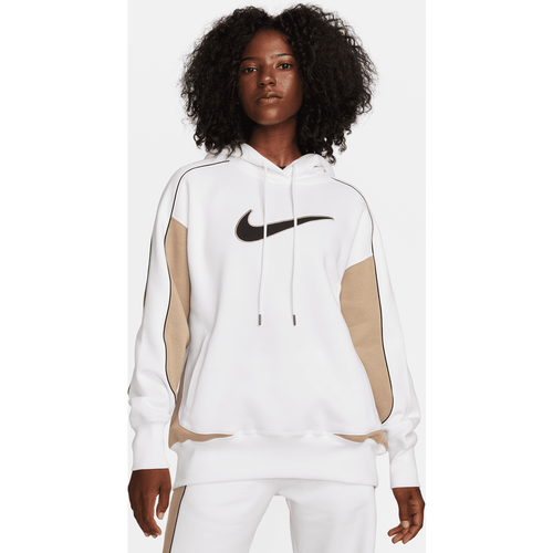 Sportswear Oversize-Fleece-Hoodie, , Apparel, white/khaki/black, taille: S - Nike - Modalova