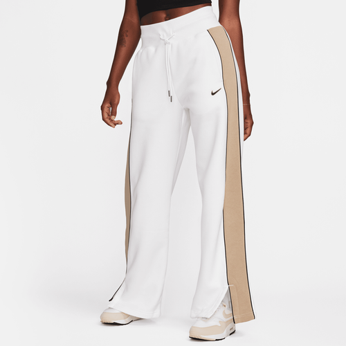 Sportswear Fleece Phoenix Pants Open Hem, , Apparel, white/khaki/black, taille: S - Nike - Modalova