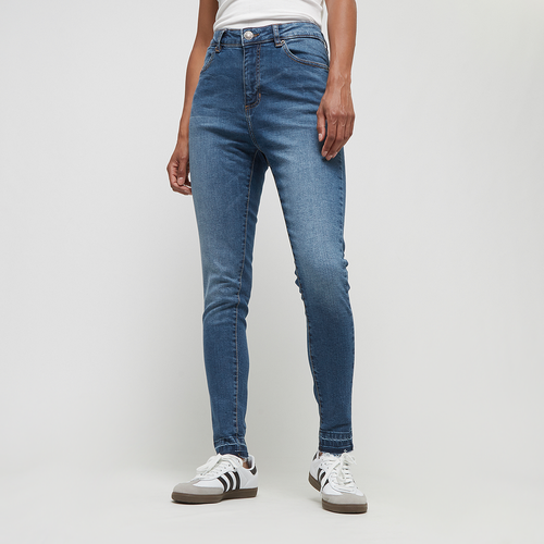 Ladies Skinny High Waist Open Hem Jeans, , Apparel, blue, taille: 26 - Urban Classics - Modalova