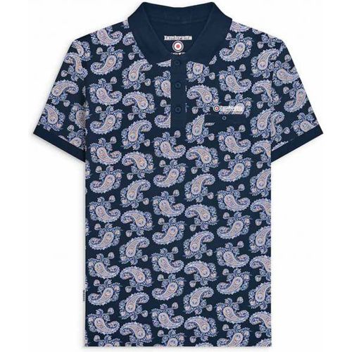 Paisley Herren Polo SS1227-MARINE - Lambretta - Modalova