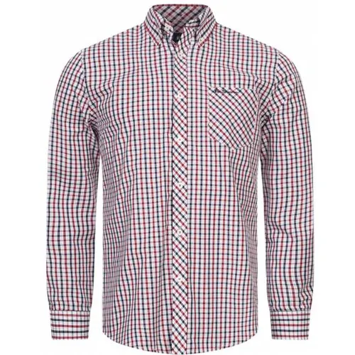 Signature s Chemise à manches longues 0076264-ROUGE - Ben Sherman - Modalova