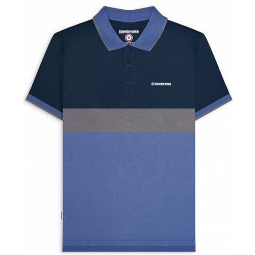 Contrast Panel s Polo SS1219-MARINE - Lambretta - Modalova