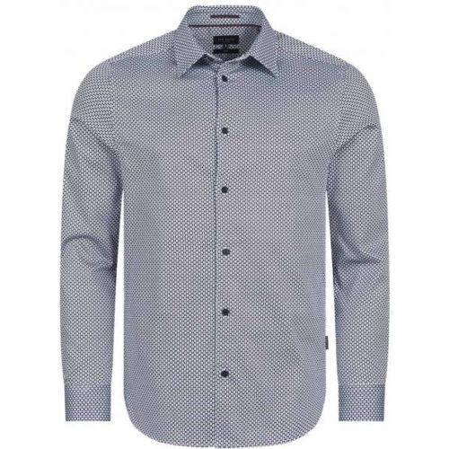 Faenza Geo s Chemise à manches longues 272167-MARINE - Ted Baker - Modalova