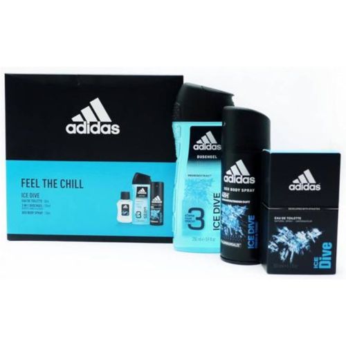 Ice Dive - Eau de Toilette 50 ml + Gel Douche 250 ml + Déodorant Spray 150 ml 22915 - Adidas - Modalova