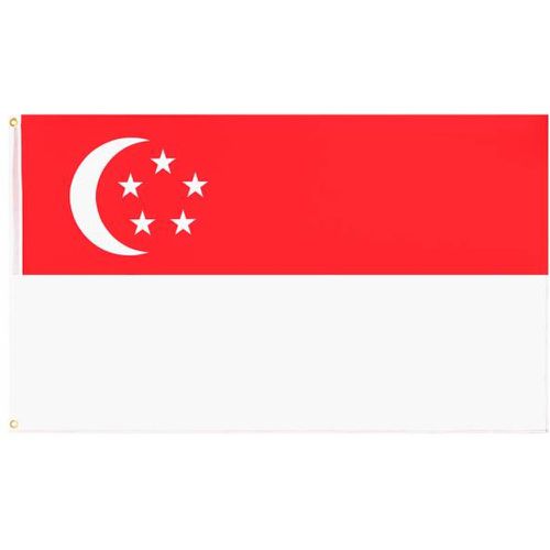 Singapour "Nations Together" Drapeau 90x150cm - MUWO - Modalova