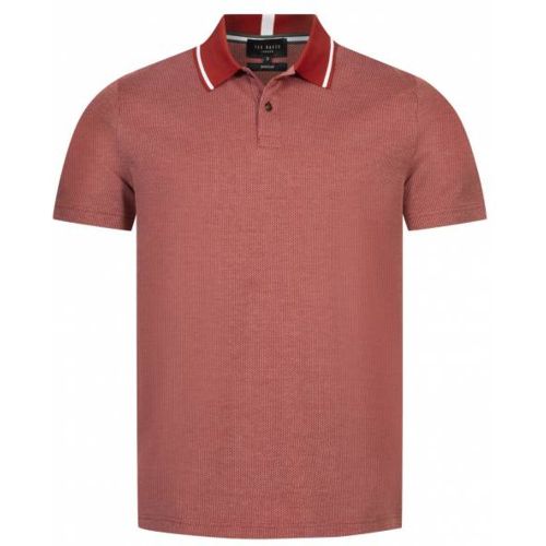 Mini Jacquard Stitch s Polo 261464-DK-RED - Ted Baker - Modalova