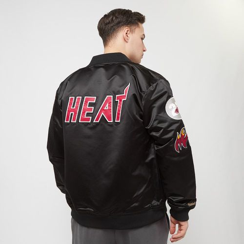 NBA Lightweight Satin Bomber Miami Heat, , Apparel, en , taille: S - Mitchell & Ness - Modalova