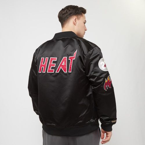NBA Lightweight Satin Bomber Miami Heat Homme Bombers Taille S Vêtements - Mitchell & Ness - Modalova