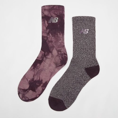 Lifestyle Tie dye Midcalf Socks (2 Pack), , Accessoires, en , taille: 39-42 - New Balance - Modalova