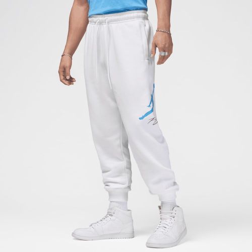 M J ESS FLC BASELINE PANT white/legend blue, , Pantalons de survêtements, en , taille: S - Jordan - Modalova