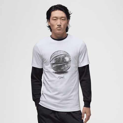 M J BRAND BBALL SS CREW RGN white/black, , T-Shirts & Polos, en , taille: S - Jordan - Modalova