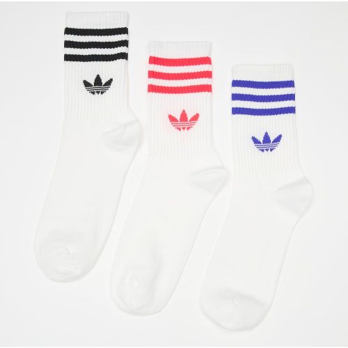 PACK - 3S CREW S white/lucid red/lucid blue Unisex Chaussettes Taille 37-39 Vêtements - adidas Originals - Modalova