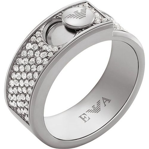 Bague EGS3091040 Acier inoxydable - Emporio Armani - Modalova