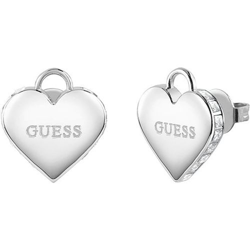 Boucles d'oreilles à fermoir à poussette JUBE02231JWRHT/U Acier inoxydable - Guess - Modalova