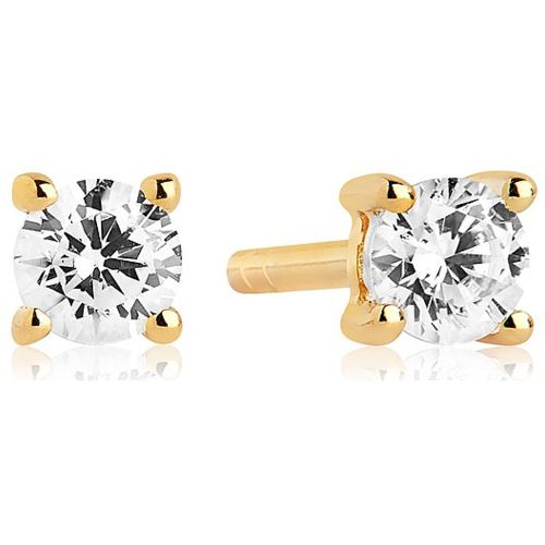 Boucles d'oreilles à fermoir à poussette SJ-E3MMRD-CZ-YG 925 Argent - Sif Jakobs Jewellery - Modalova