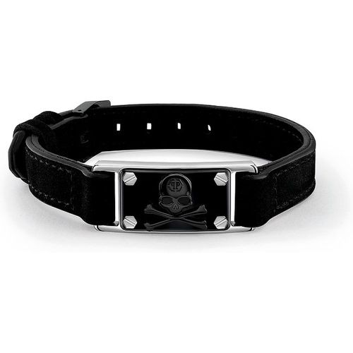 Bracelet PJWEA02BU Cuir, Acier inoxydable recylé - Philipp Plein - Modalova