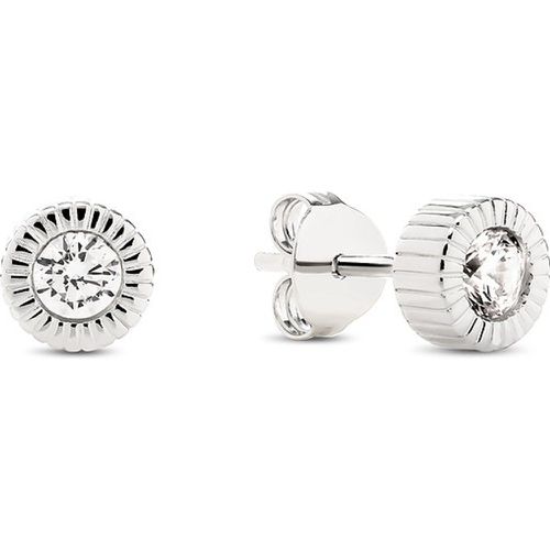 Boucles d'oreilles à fermoir à poussette CLASSIC ESSENTIALS 89041856 925 Argent, Gemme - Esprit - Modalova