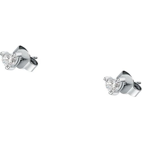 Boucles d'oreilles à fermoir à poussette LDW030231 375 Or blanc recyclé - Live Diamond - Modalova