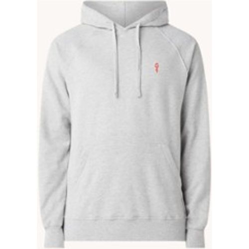 Sweat à capuche en mélange de coton biologique avec imprimé logo - RVLT Revolution - Modalova