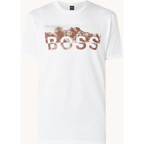 T-shirt Girocollo avec logo imprimé - Hugo Boss - Modalova