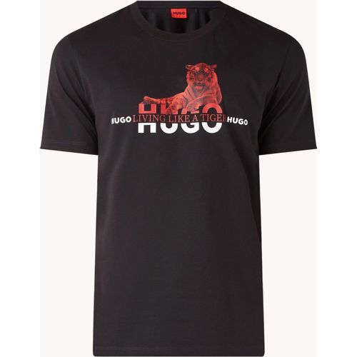 T-shirt plus récent avec imprimé - Hugo Boss - Modalova