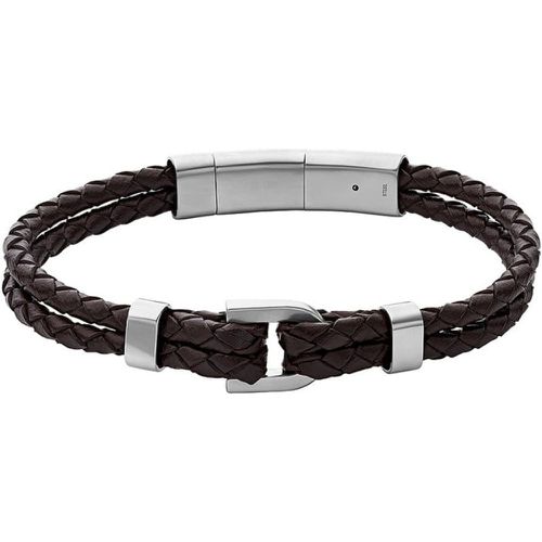 Bracelet Heritage en cuir JF04203040 - Fossil - Modalova