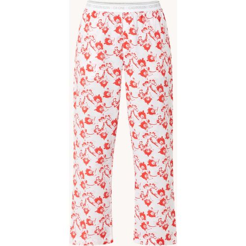 Pantalon de pyjama avec imprimé floral et logo - Calvin Klein - Modalova