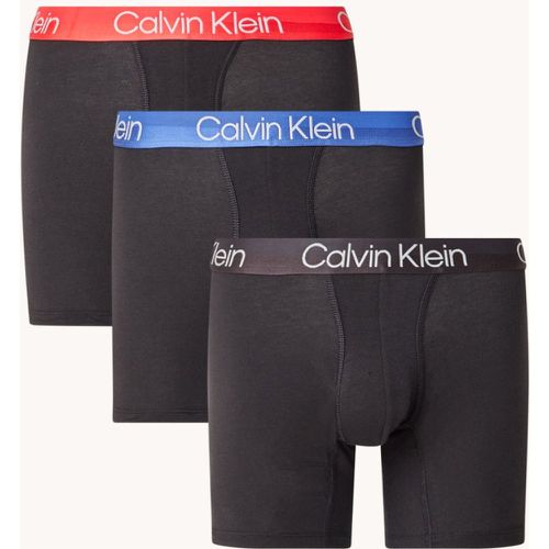 Boxer Modern Structure avec logo en pack de 3 - Calvin Klein - Modalova